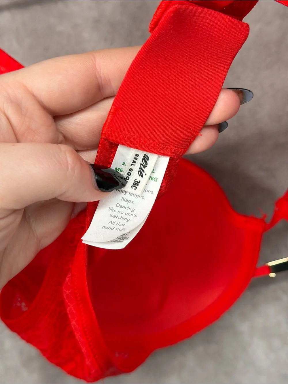 Show Off‎ By Aerie Plunge Bra Red 36C